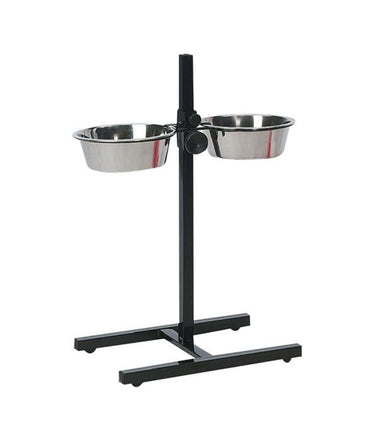 Flamingo Otis H-Stand with Dishes Duo Dog Bowl - 4L